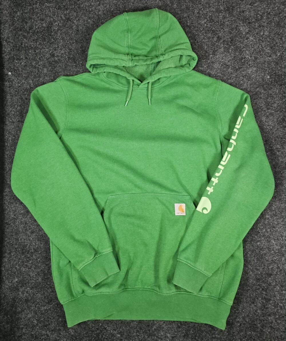 Carhartt Loose Fit Hoodie Mens Sz Medium Green Workwear